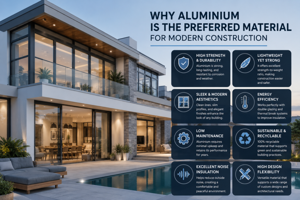 Why Aluminium Is the Preferred Material for Modern Construction