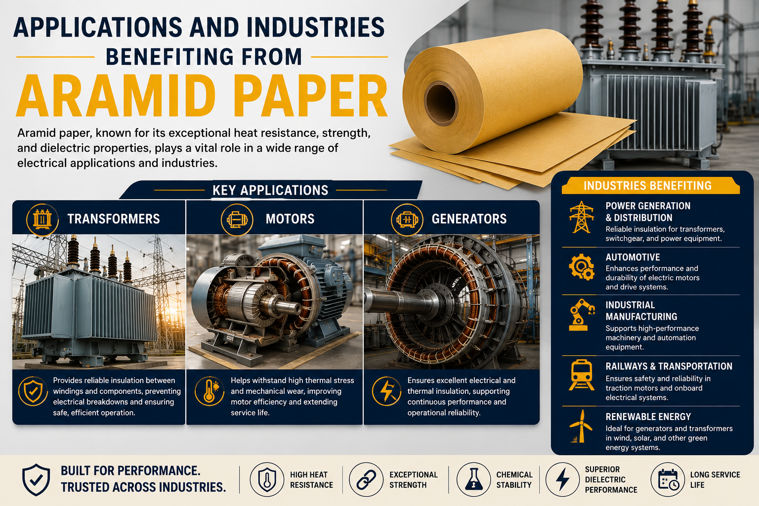Applications and Industries Benefiting from Aramid Paper