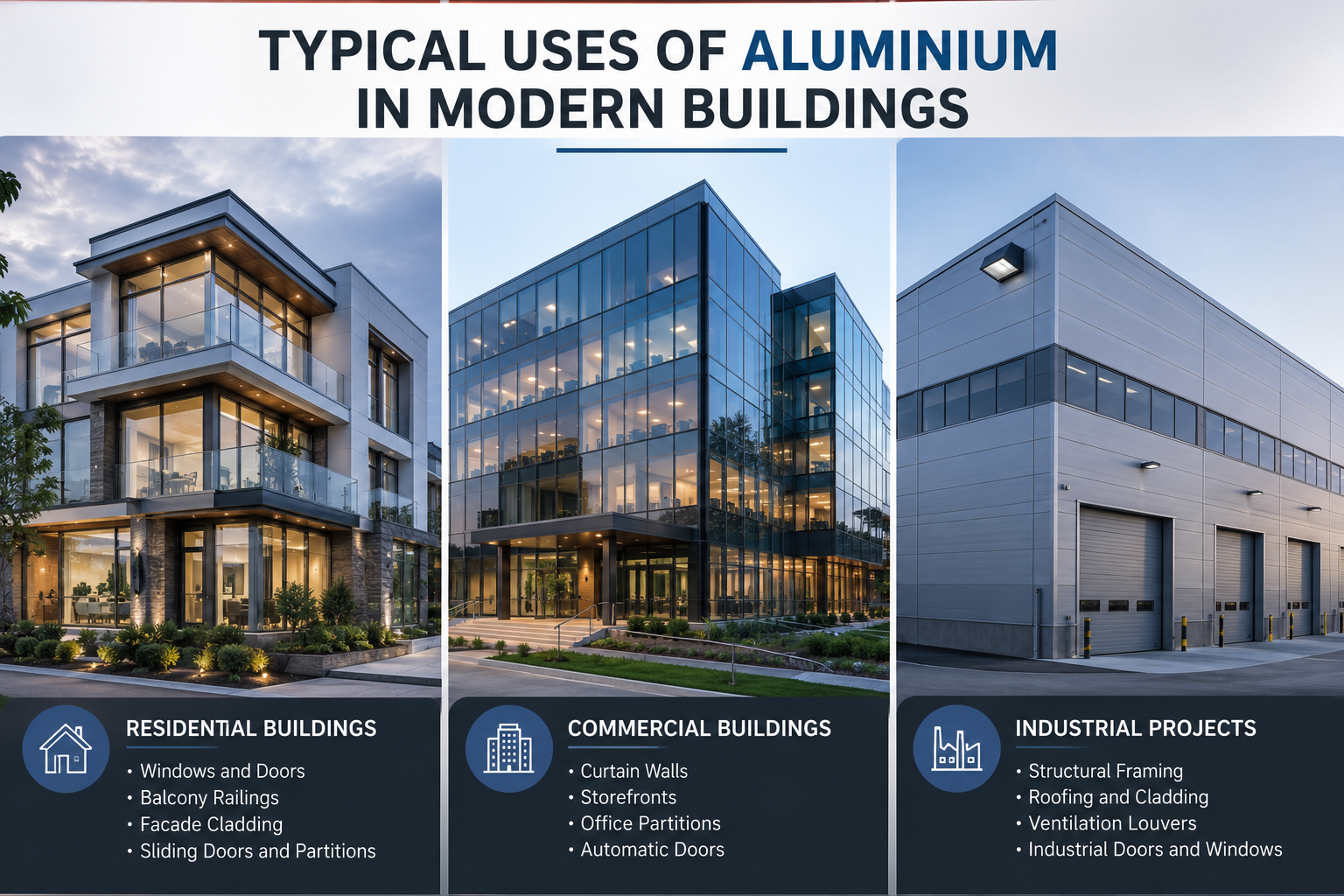 Typical Uses of Aluminium in Modern Buildings