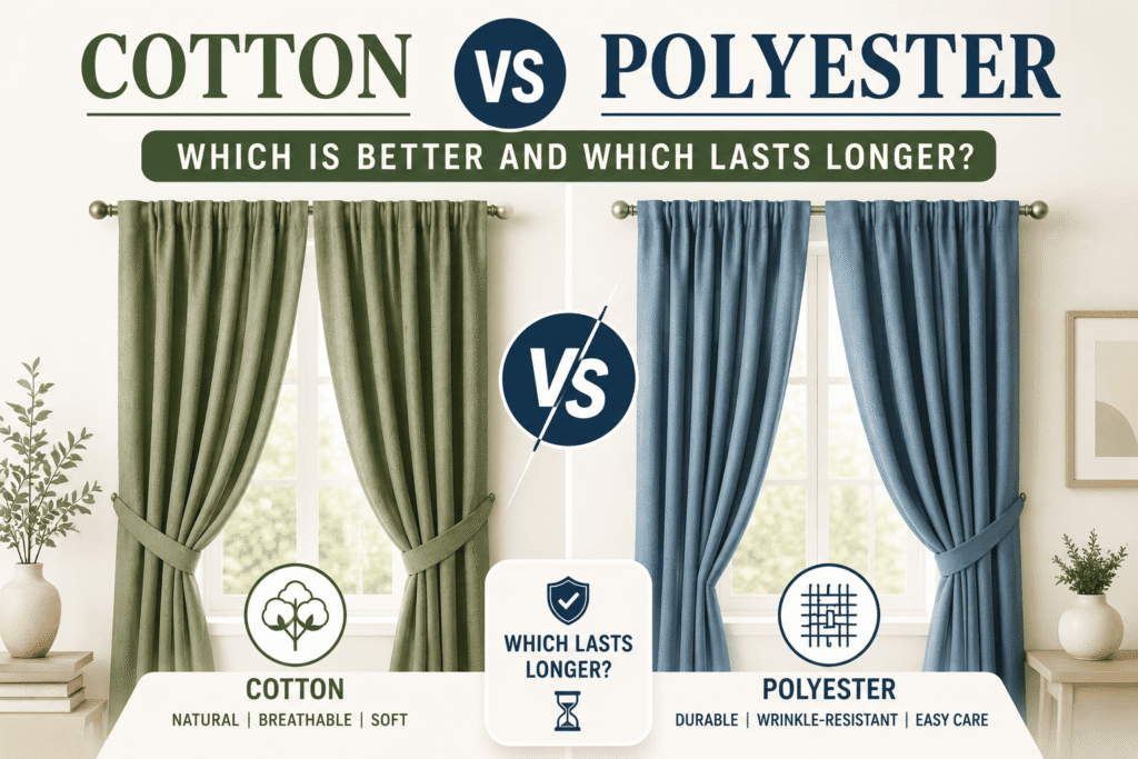 Cotton vs Polyester Curtains - Which Is Better and Which Lasts Longer