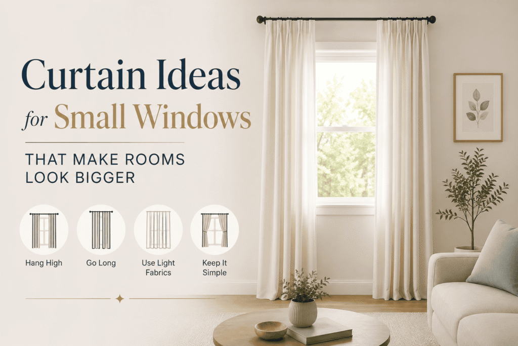Curtain Ideas for Small Windows That Make Rooms Look Bigger