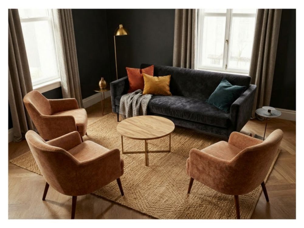 Float the Furniture in a Small Living Room