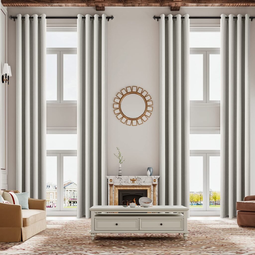 floor length eyelet curtains