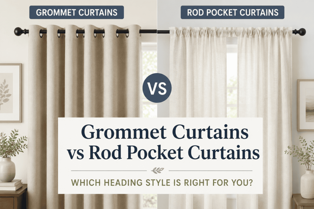 Grommet Curtains vs Rod Pocket Curtains