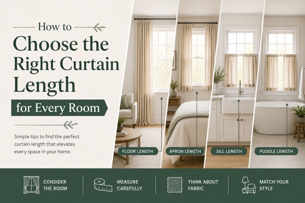 How to Choose the Right Curtain Length for Every Room