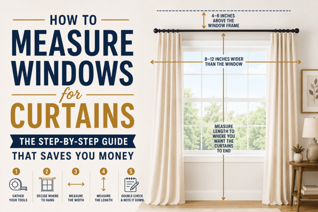 How to Measure Windows for Curtains