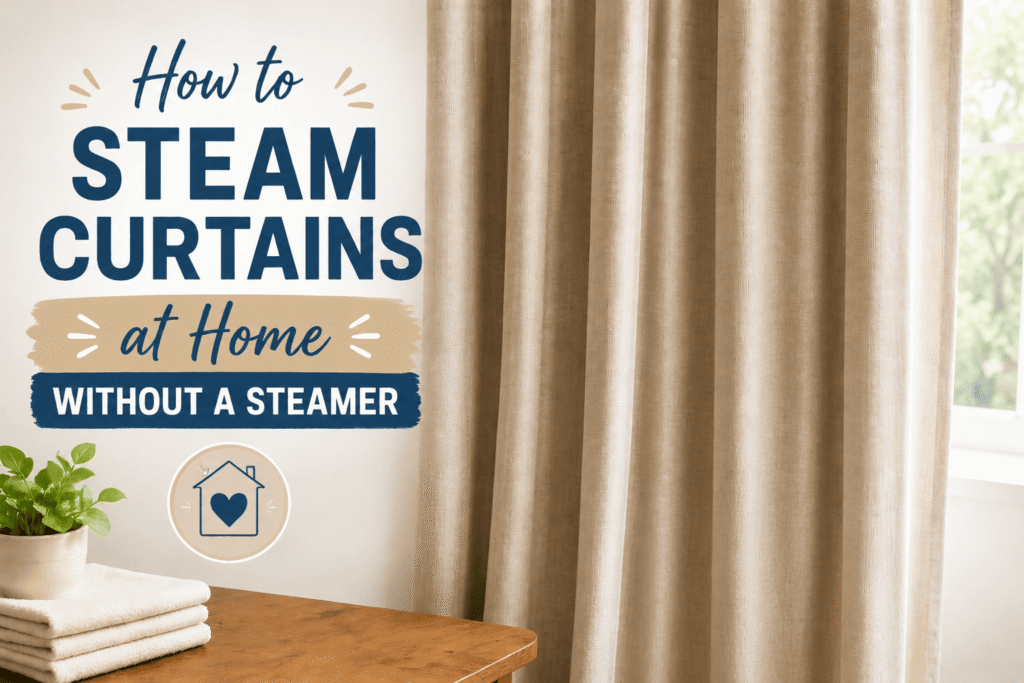 How to Steam Curtains at Home Without a Steamer