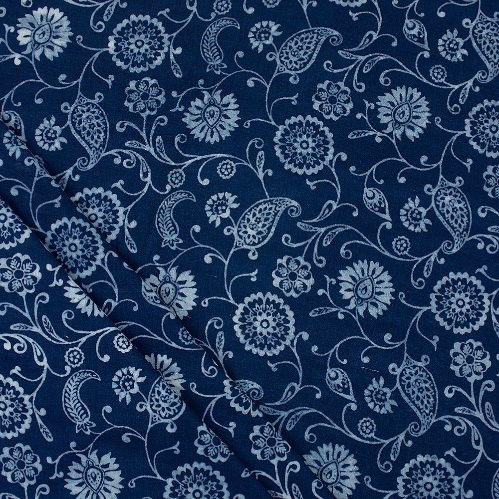 Indigo resist print