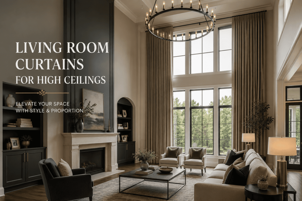 Living Room Curtains for High Ceilings