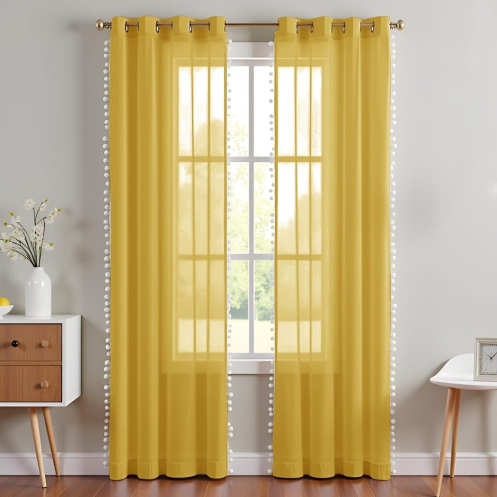 Mustard and Ochre Curtains