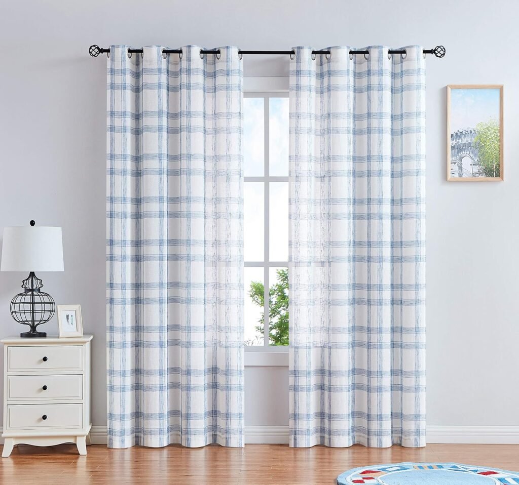 Natural linen curtains