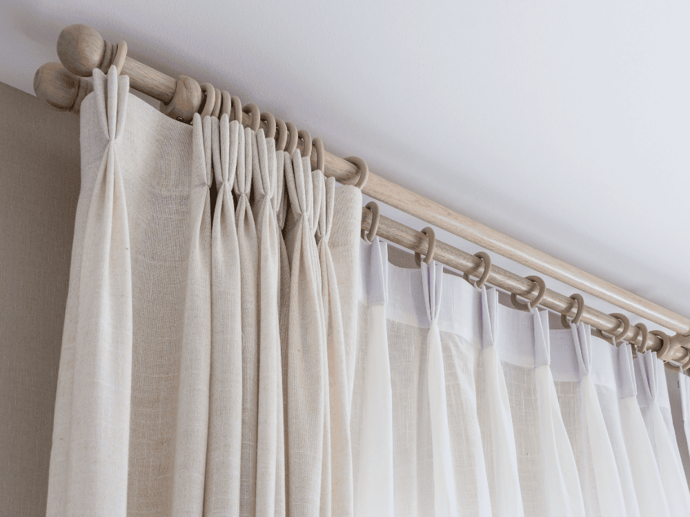 Pinch pleat curtains