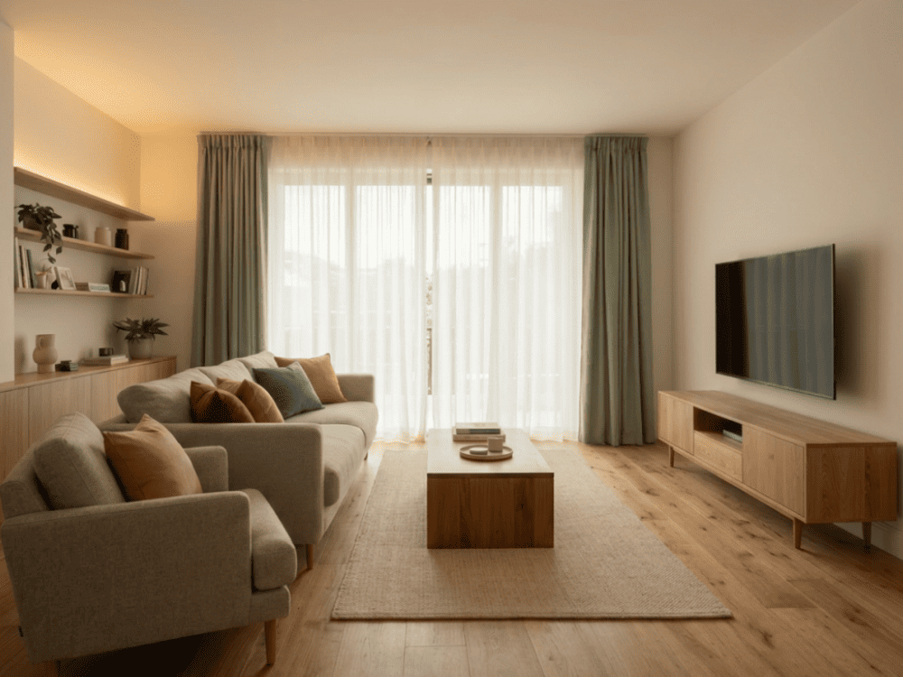 Rectangular Living Room