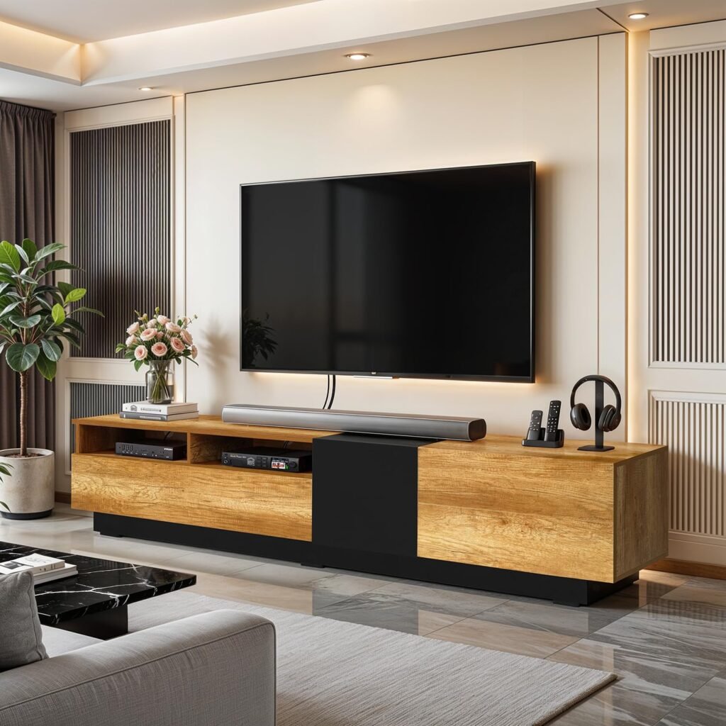 TV Unit with Closed Storage