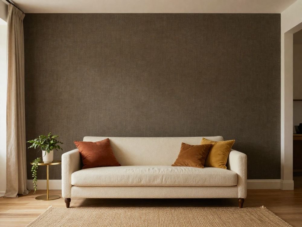 Textured Wallpaper - Accent Wall Ideas for Living Room