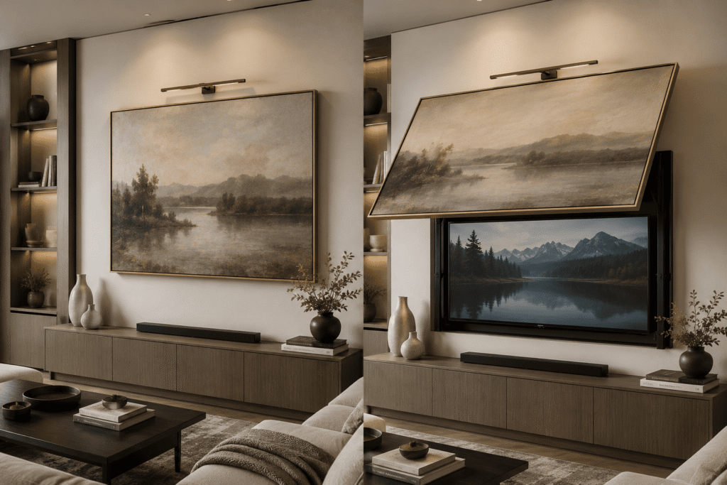 The Hidden TV Behind Art