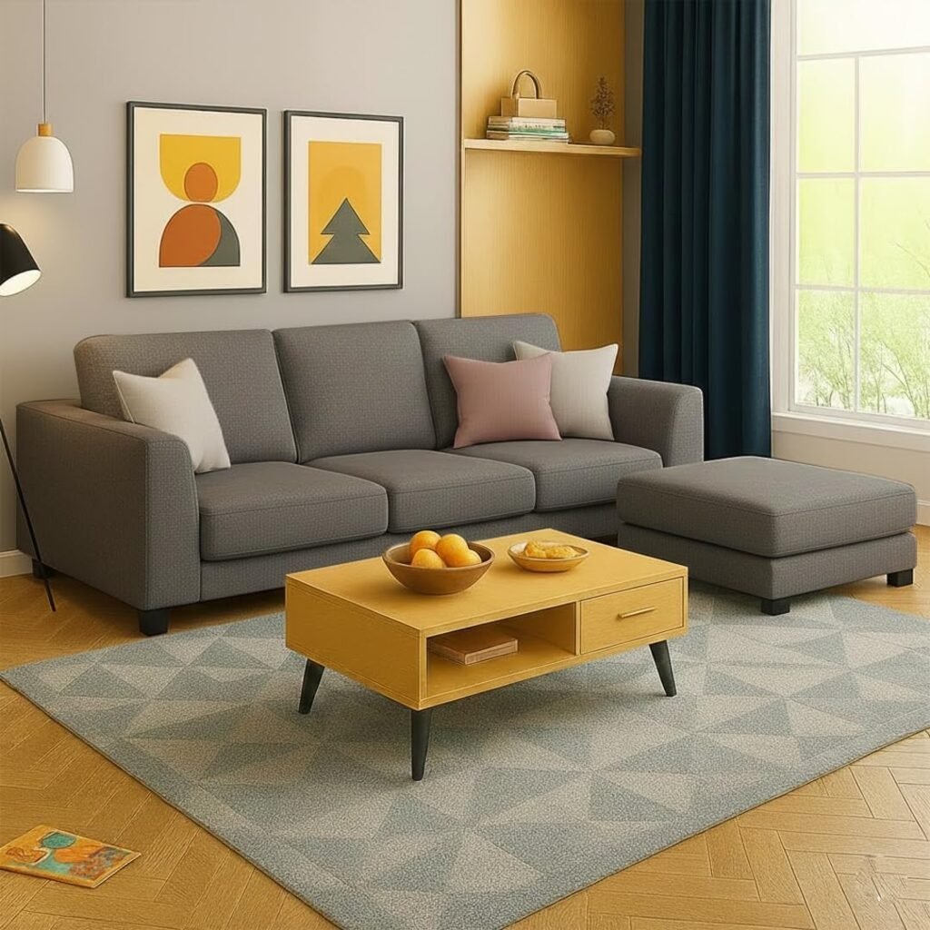 The L-Shape Sofa Arrangement for living room