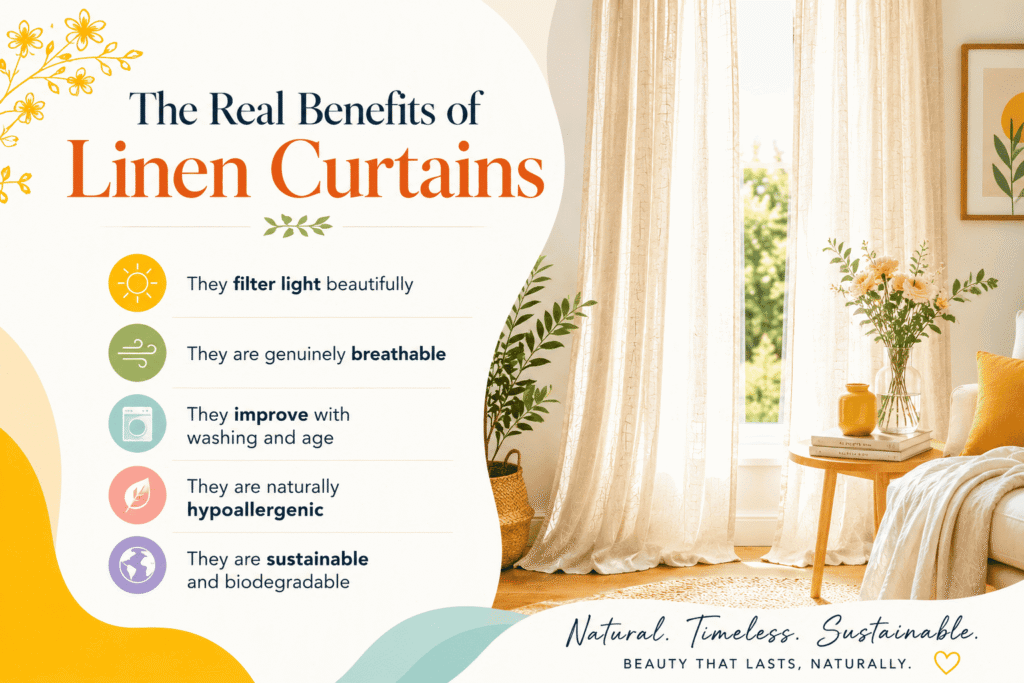 The Real Benefits of Linen Curtains
