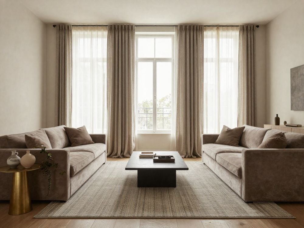 Two facing sofa for living room