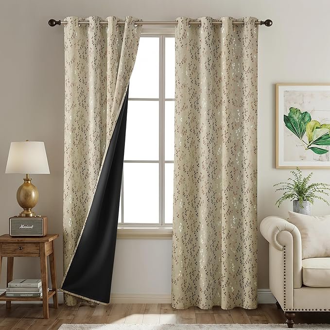 Warm Neutral Cream Curtains