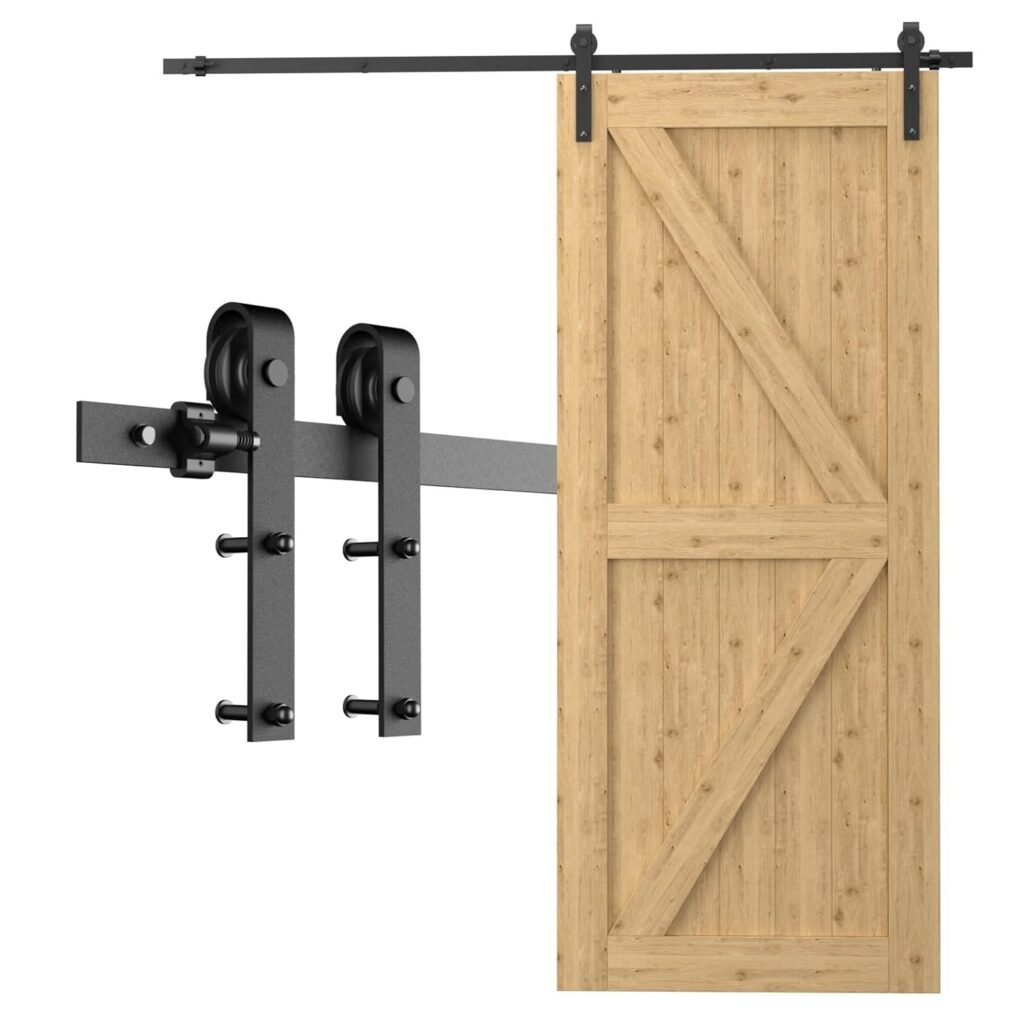 barn door hardware sliding door kit black steel