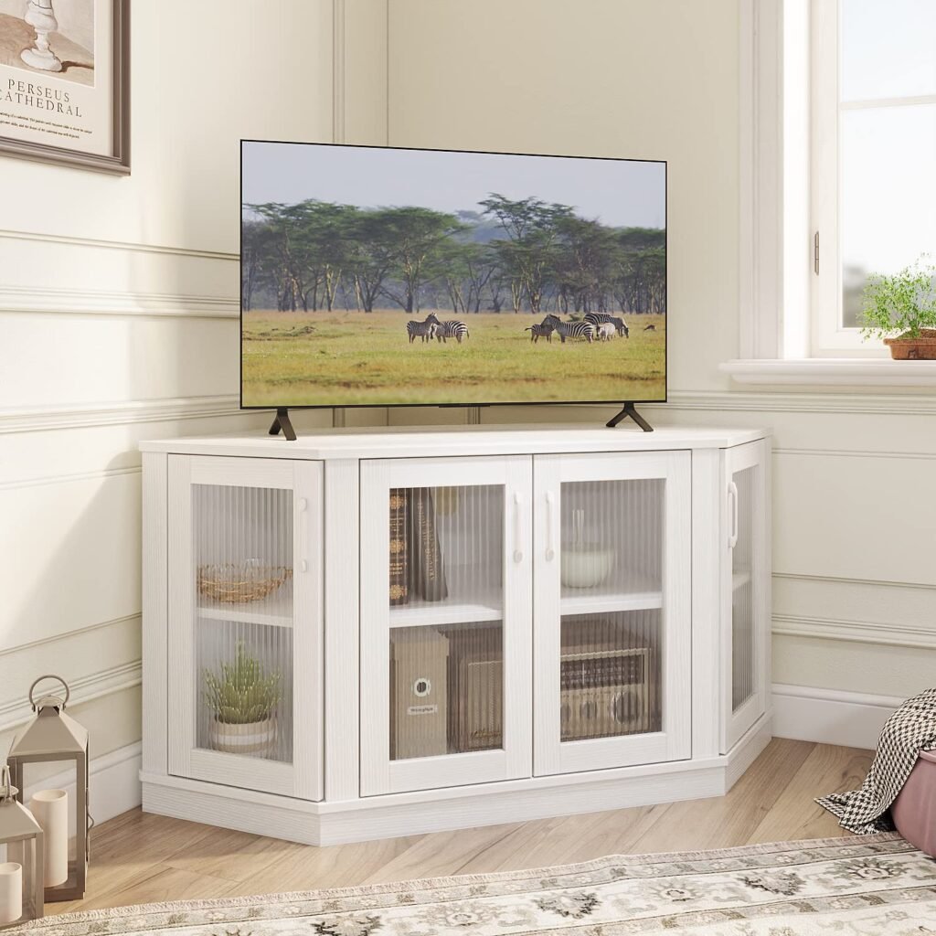 corner TV unit small living room storage