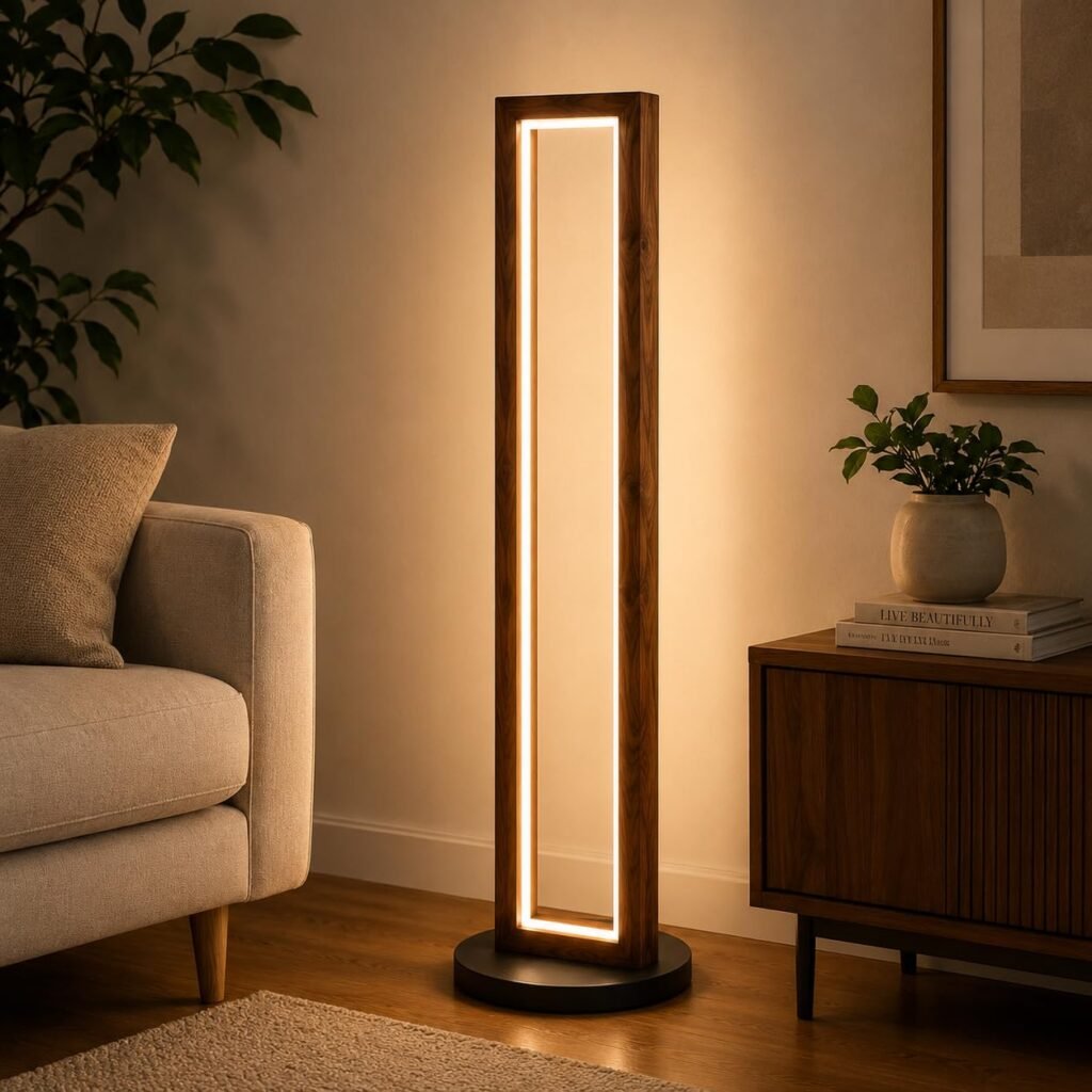 floor lamp living room warm light