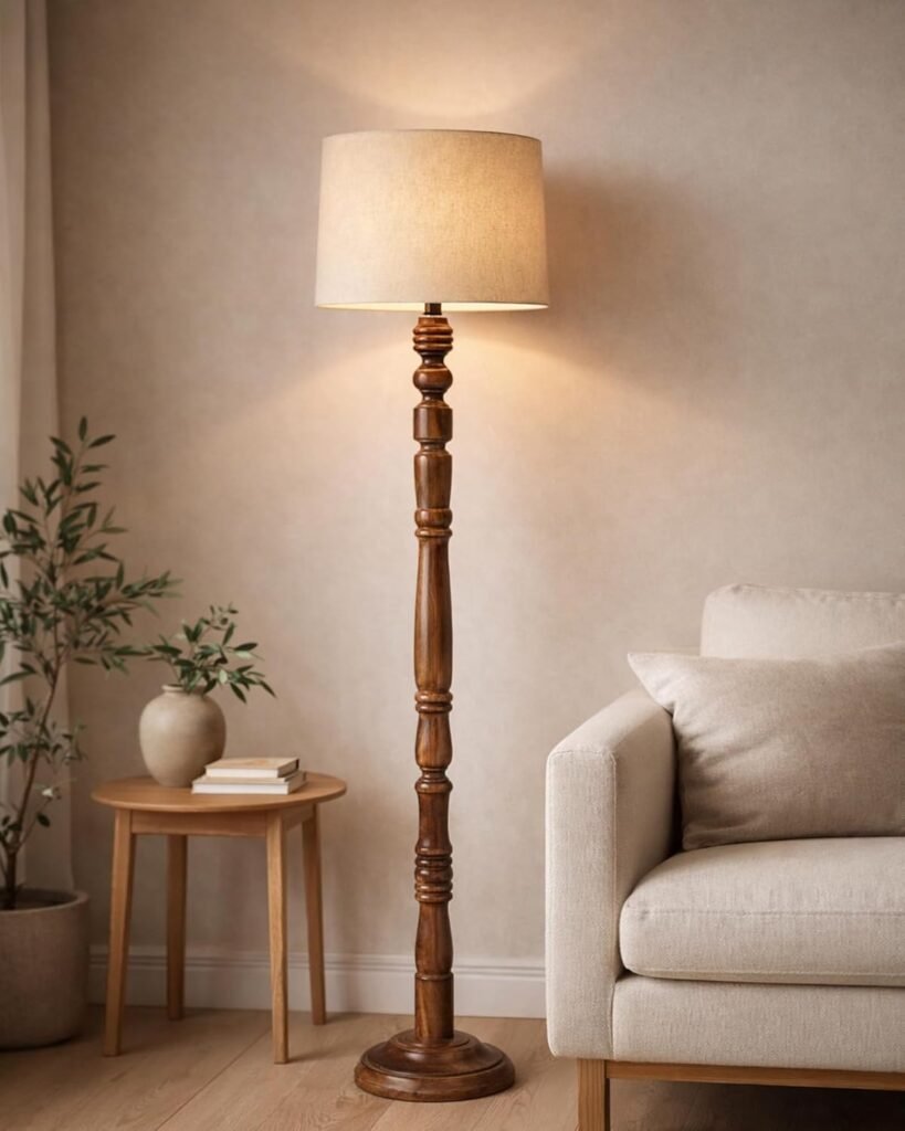 floor lamp living room warm light
