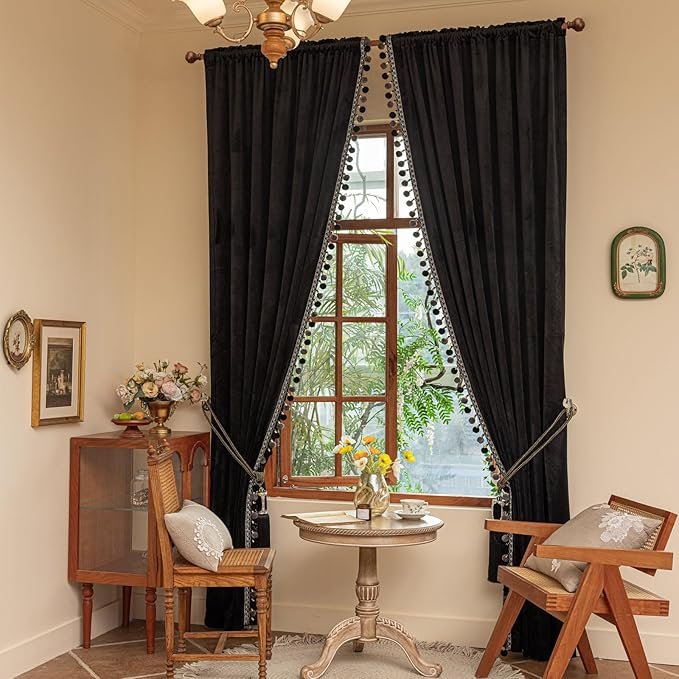 velvet curtains