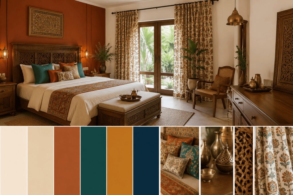 Indian Master Bedroom Colour Palette