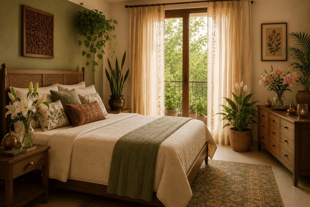 Plants and Nature in the Indian Bedroom