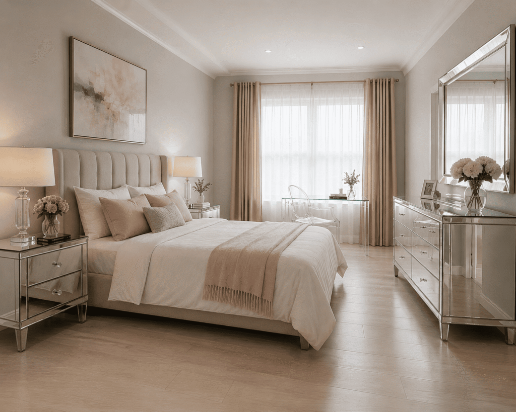 Reflective Furniture Bedroom
