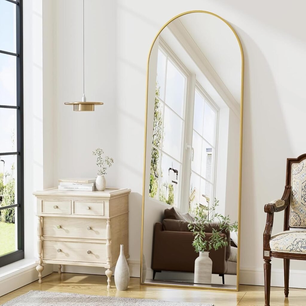 arch mirror tall wall mounted living room