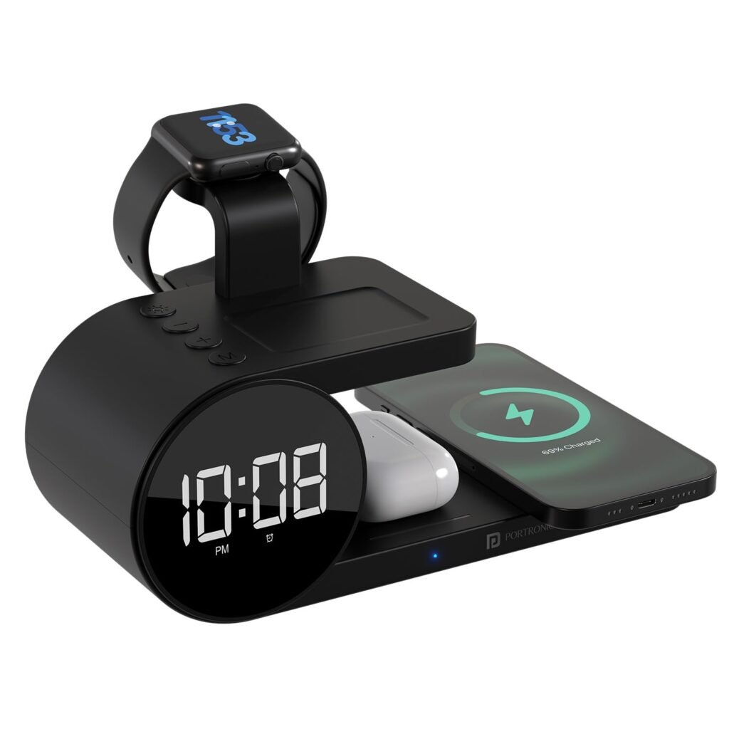 bedside charging tray wireless phone