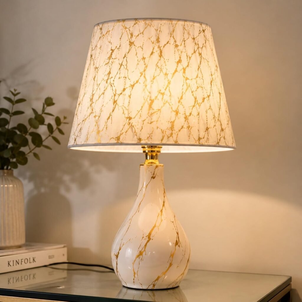 ceramic bedside lamp warm base