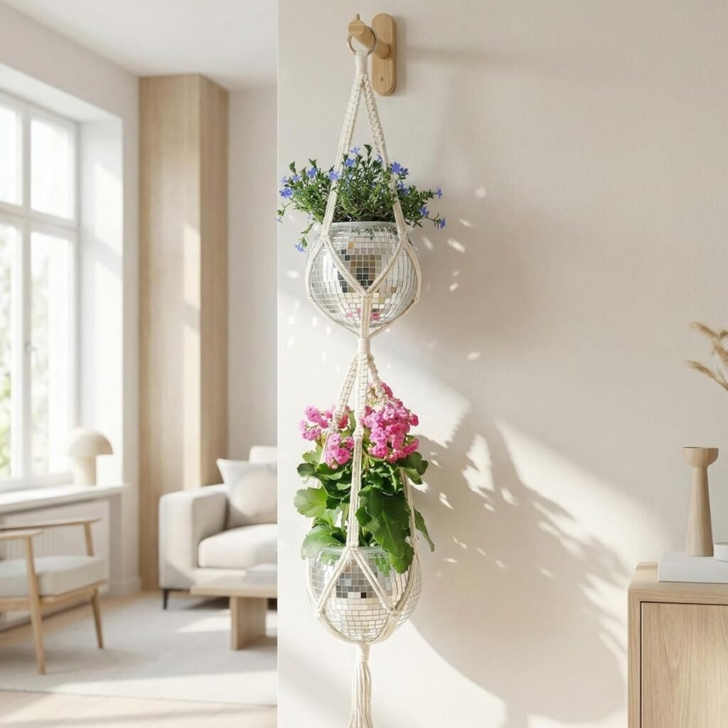 macrame plant hanger indoor trailing