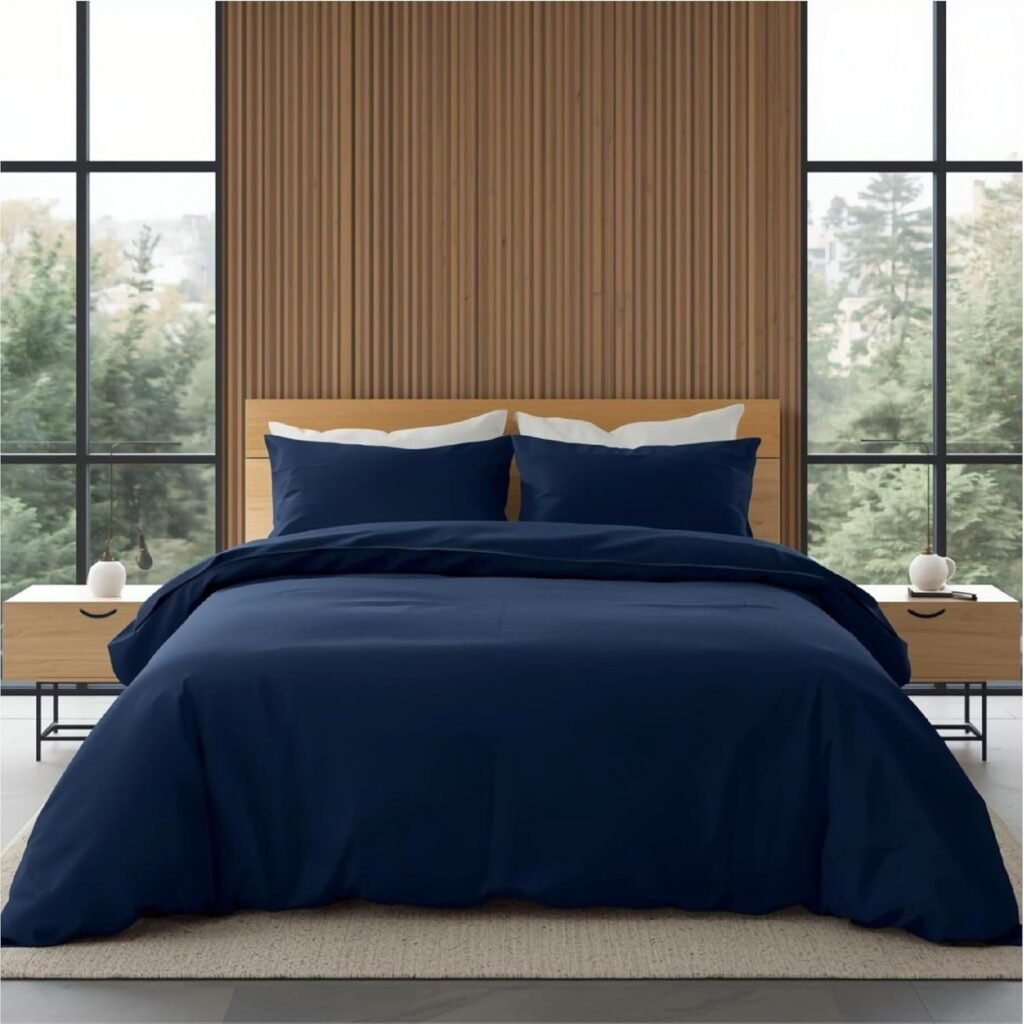 navy bedding set cotton duvet double