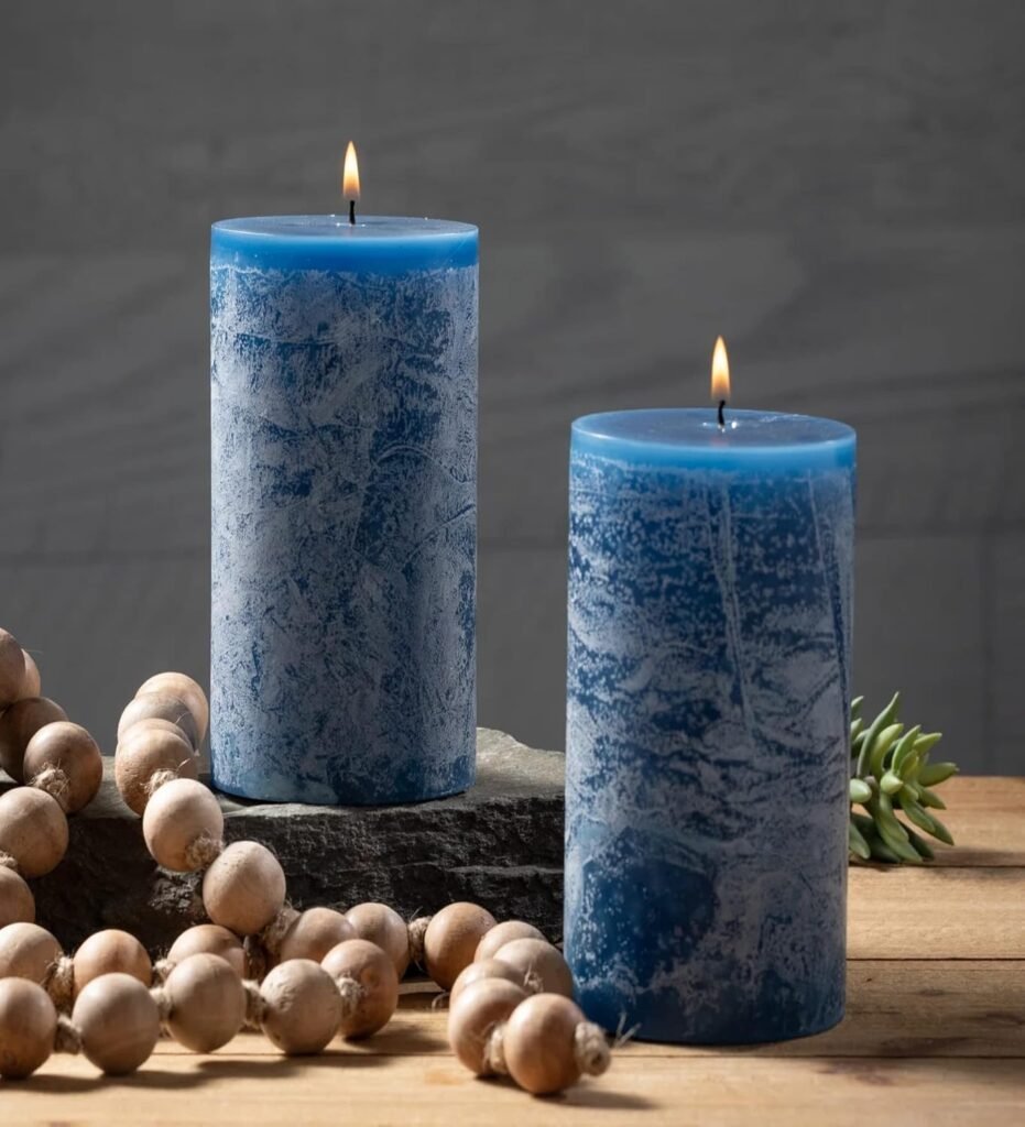 pillar candle set bedroom warm scent