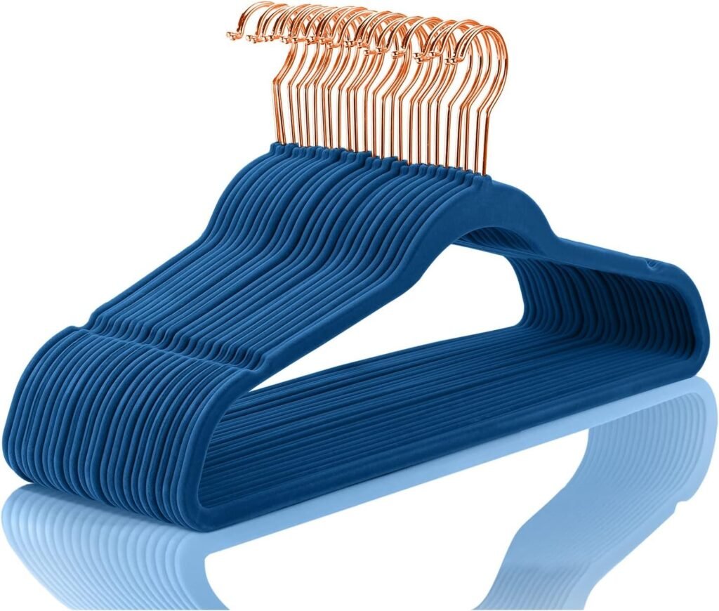 slim velvet hangers non slip pack 50