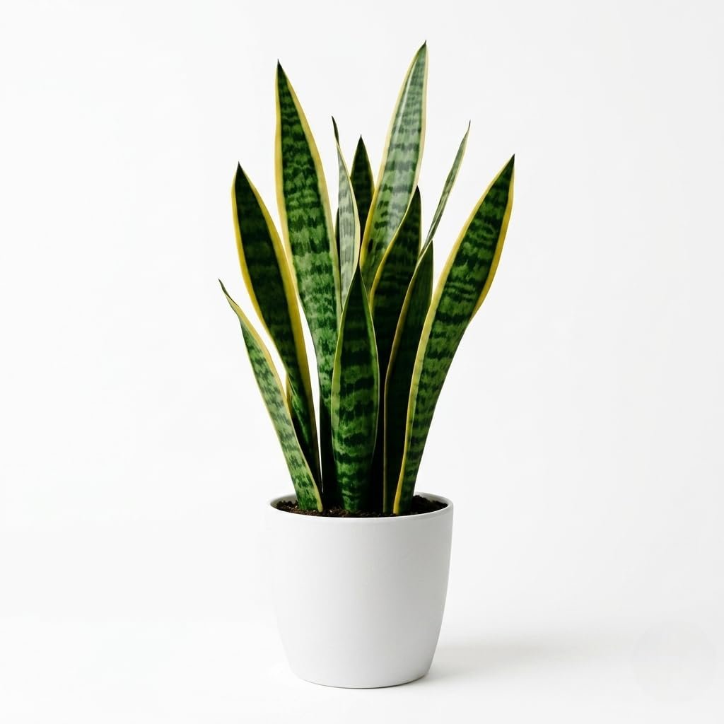 snake plant indoor pot bedroom
