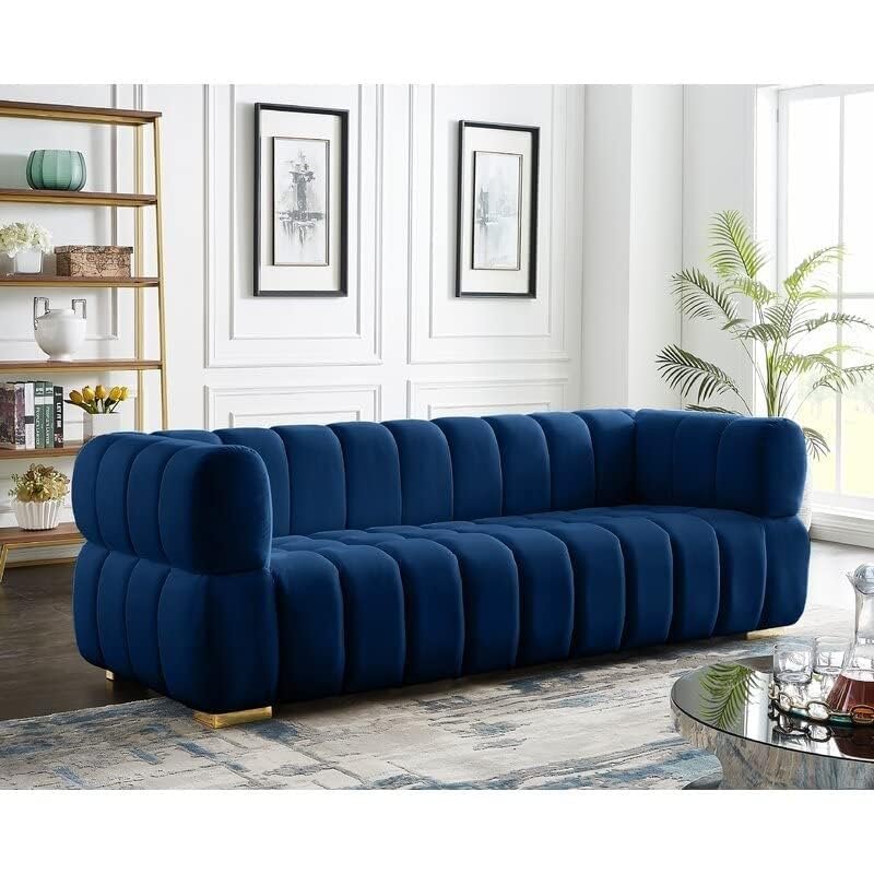 velvet sofa art deco